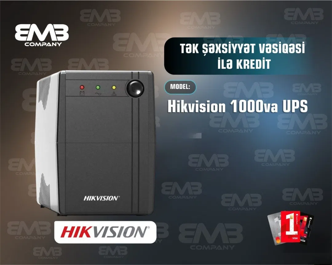 Hikvision 1000VA UPS Kəsintisiz Enerji Mənbəyi - Tenderyard