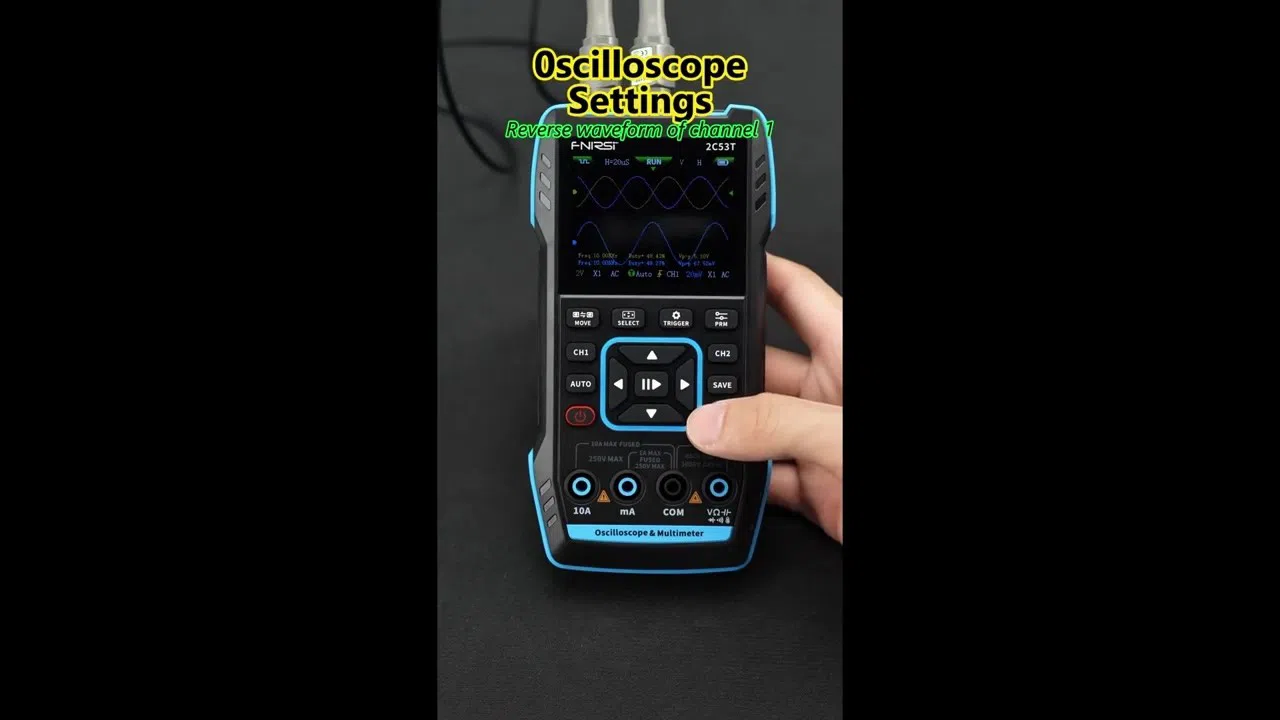 FNIRSI-2C53T Osiloskop, Multimetr və Siqnal Generator — şəkil 7