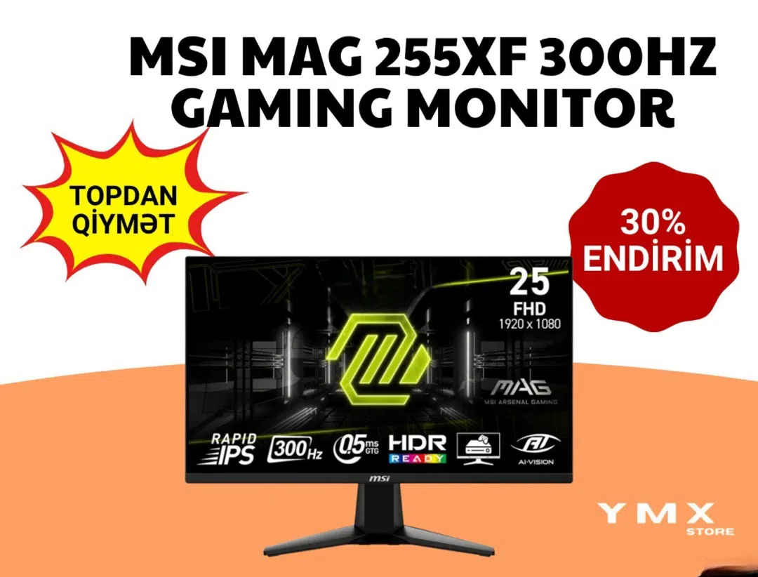 MSI MAG 255XF 25” 300Hz Gaming Monitor