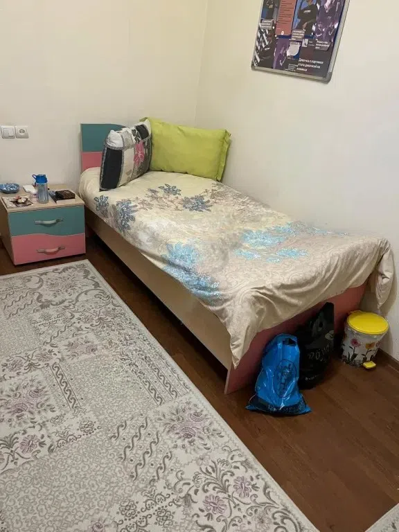Wooden bed, Beige color - Tenderyard