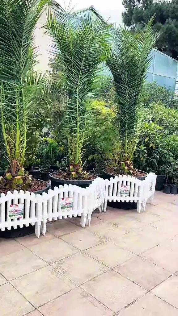Dekorativ plastik bağça çəpər-hasarları, 4 ədəd panel — şəkil 6