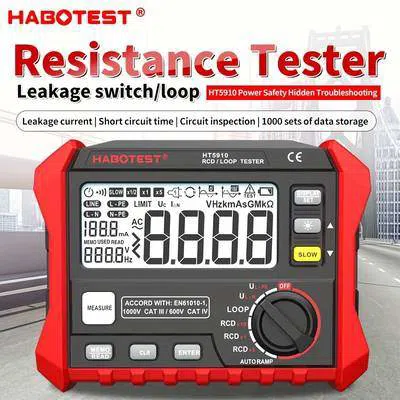 Habotest HT5910 RCD və Loop Test Cihazı — şəkil 10