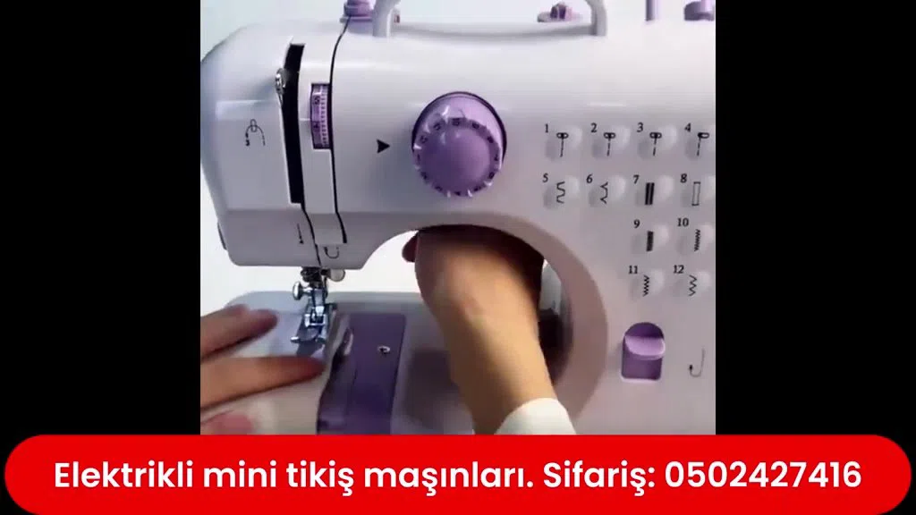 Elektrikli mini tikiş maşını — şəkil 3