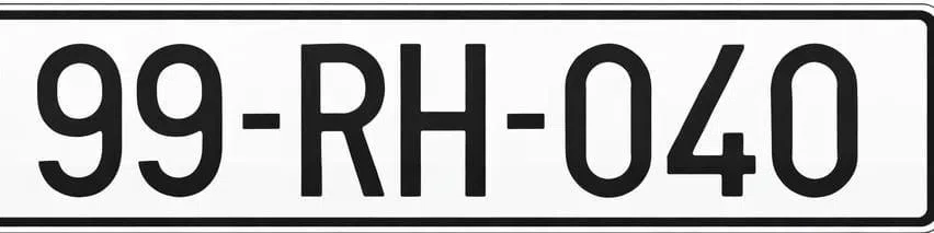 Registration plate sale - Tenderyard