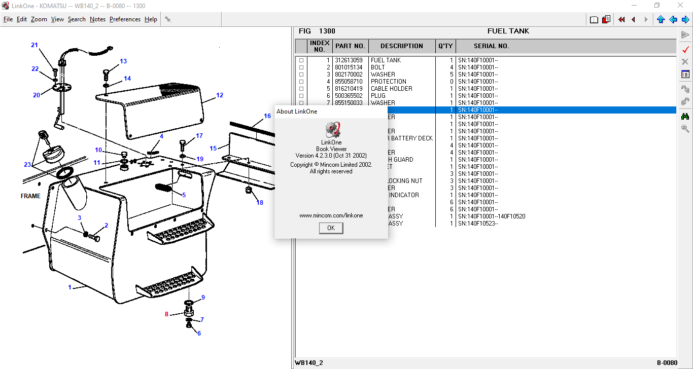 "Komatsu LinkOne" proqramı — şəkil 6