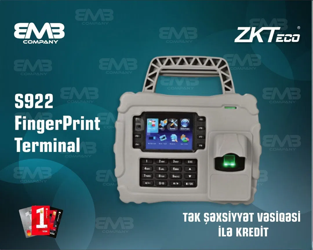 ZKTeco S922 Barmaq İzi Terminalı