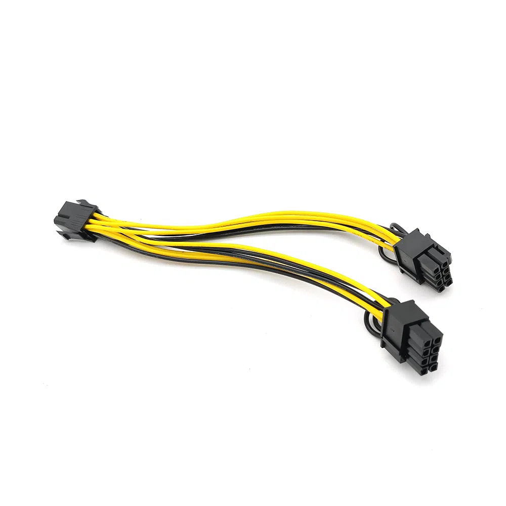 PCI Express 6 Pin to dual 8(6+2) Pin Power Converter Cable — şəkil 4