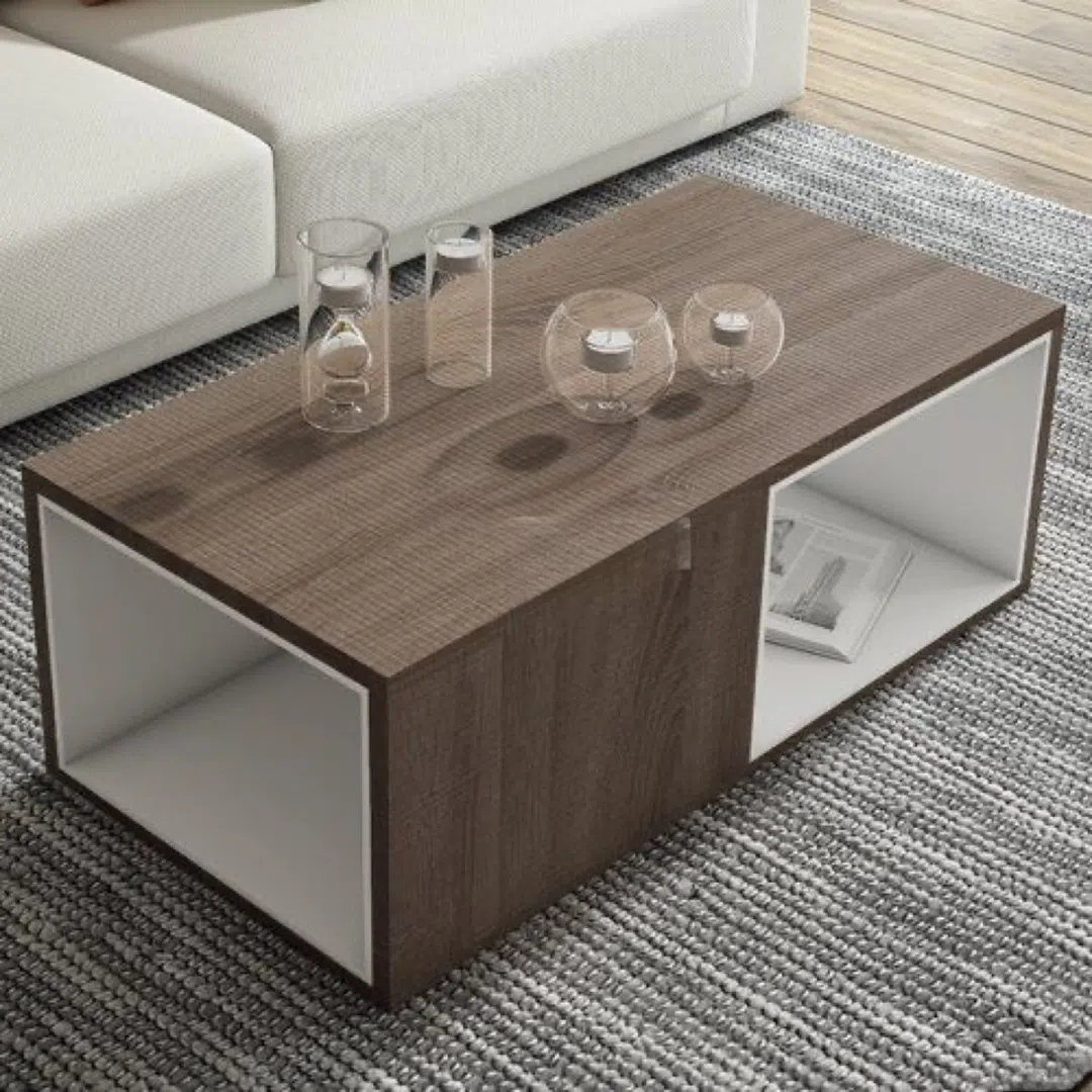 Coffee table Brown color, Simple - Tenderyard