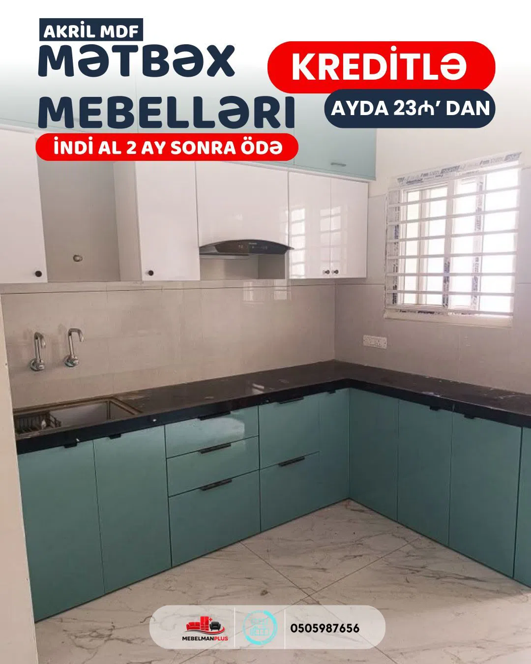 Mətbəx mebel dəsti Qarışıq rəng — şəkil 7
