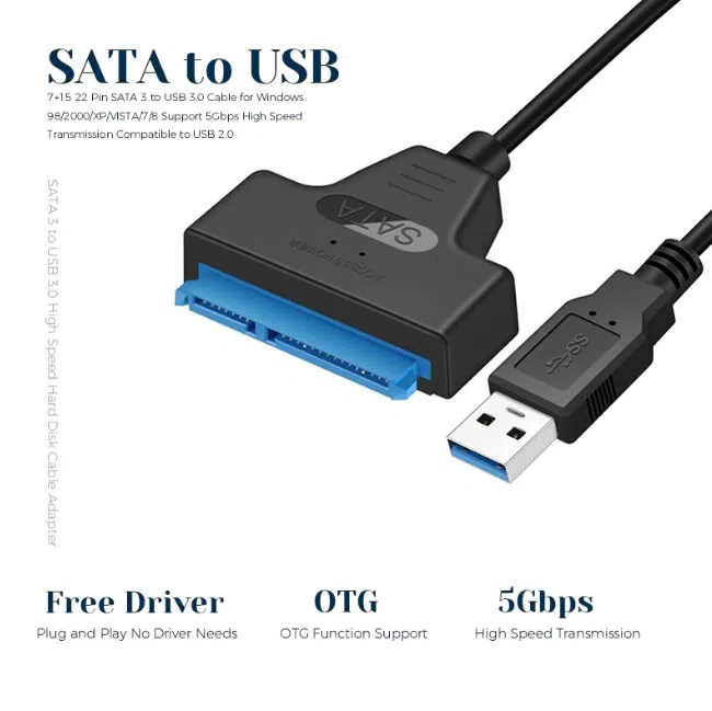 USB 3.0 SATA HDD Adapter Cable — şəkil 10