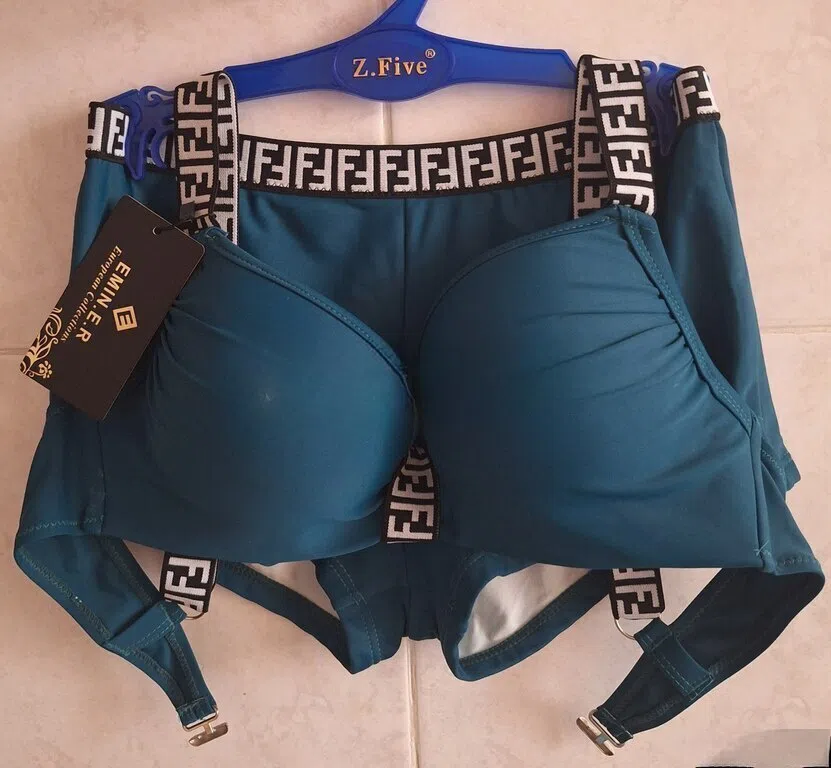 Women's swimwear, Blue color, size 44 - Tenderyard