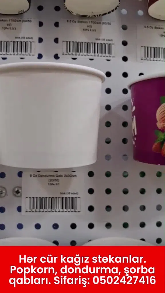 Paper cups, popcorn, ice cream and soup containers - Tenderyard