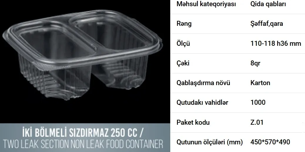 Sızdırmaz plastik qablar — şəkil 4