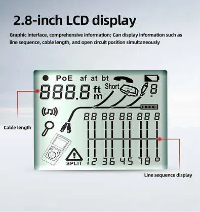 UNI-T UT685A KIT şəbəkə kabel test cihazı — şəkil 16