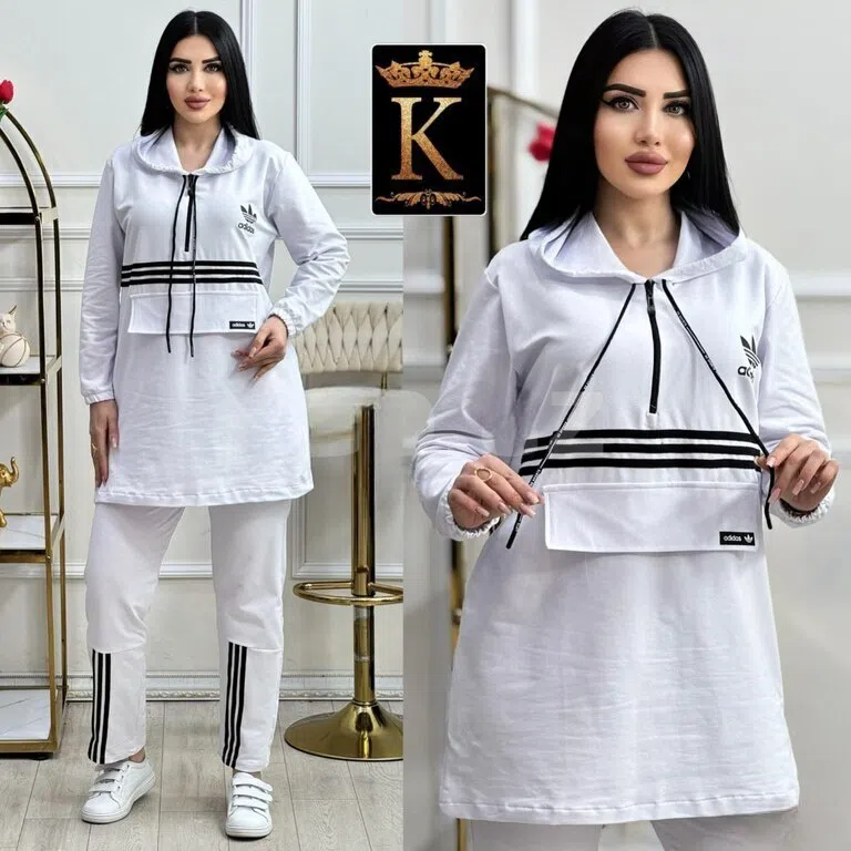 Qadın idman geyimi, Ağ rəng, L ölçü