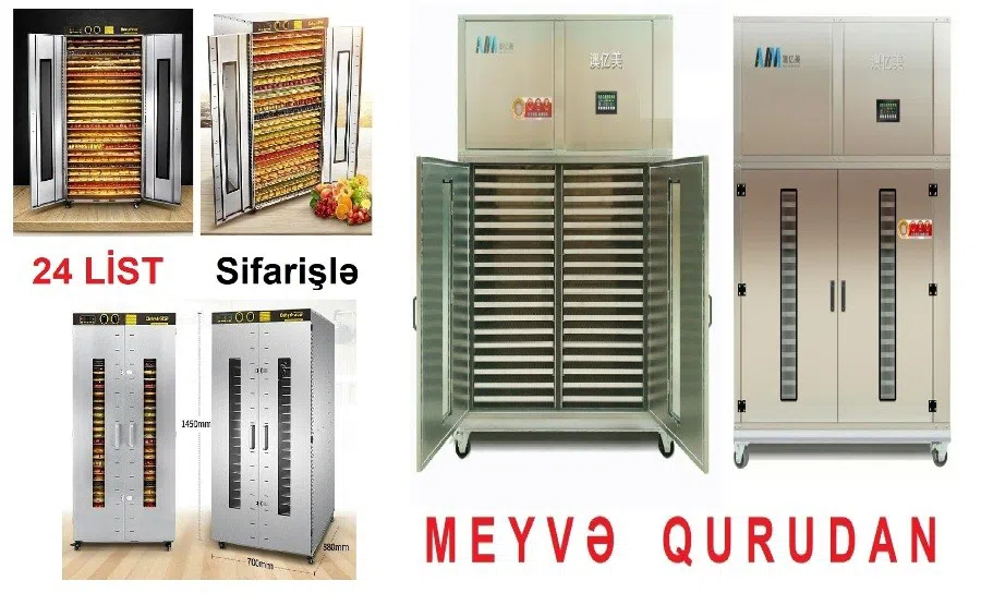 Meyvə və tərəvəz qurutma aparatları (6, 10, 16, 24 padnoslu) — şəkil 4