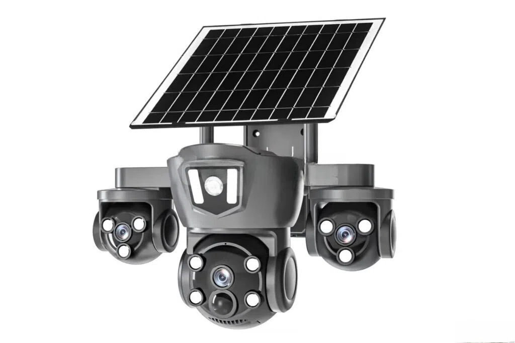 Multivision 4G Solar PTZ 360° Kamera, 12MP 4K — şəkil 1