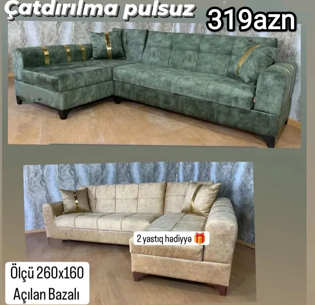 Künc divan, Qarışıq rəng