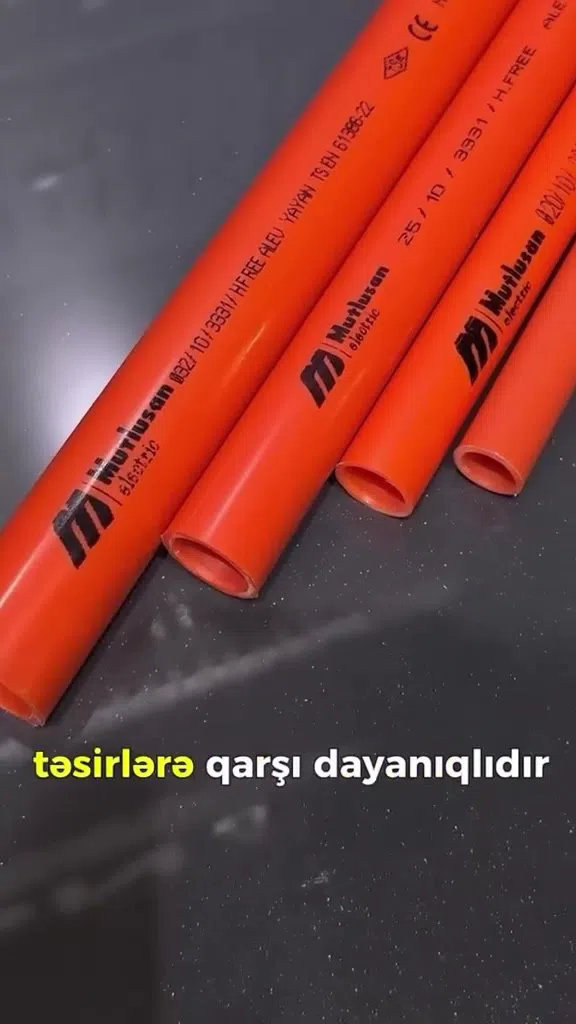 Mutlusan kabel qoruyucu borular, spiral və turuncu — şəkil 8