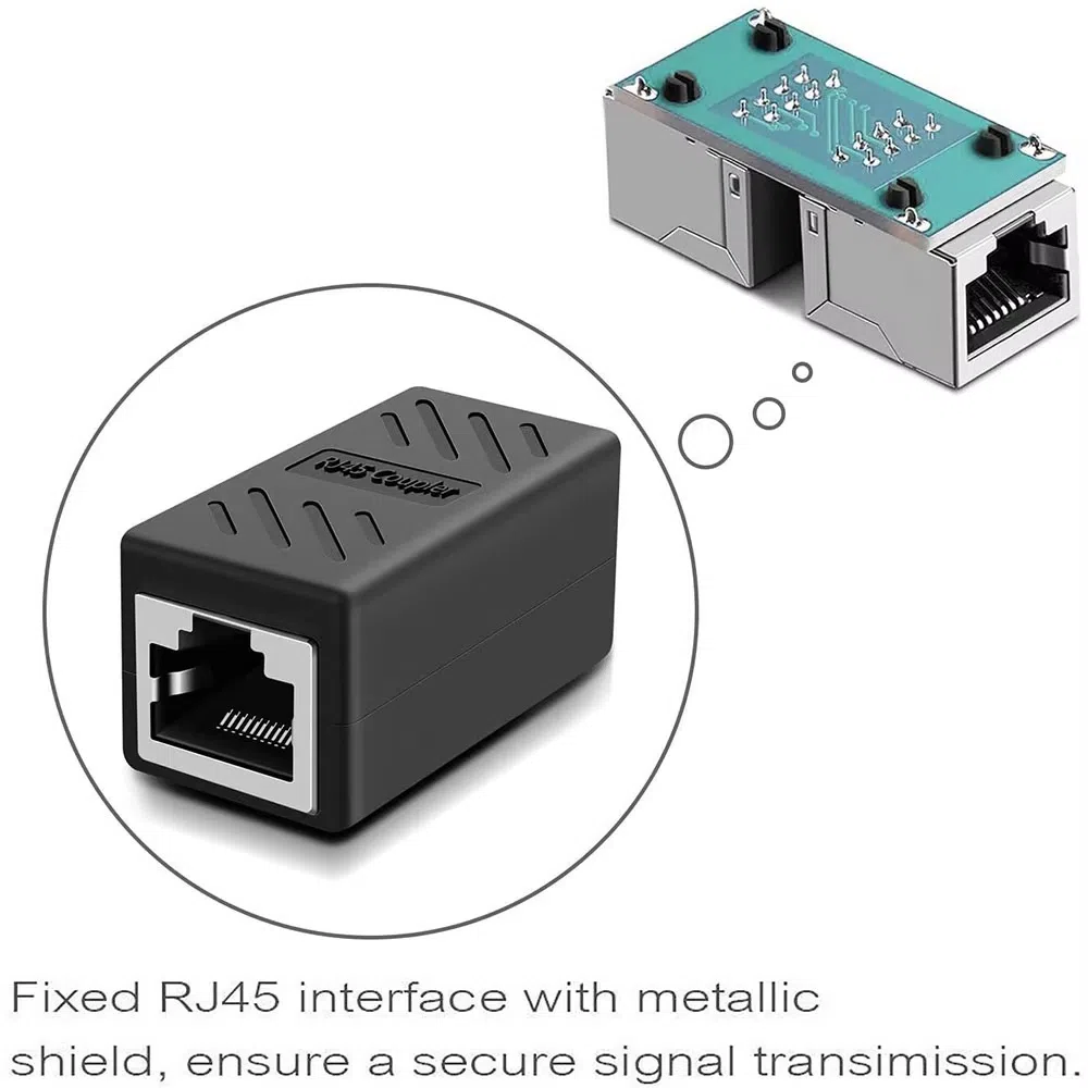 Соединитель RJ45 Ethernet-удлинитель 1000 Мбит/с — şəkil 1