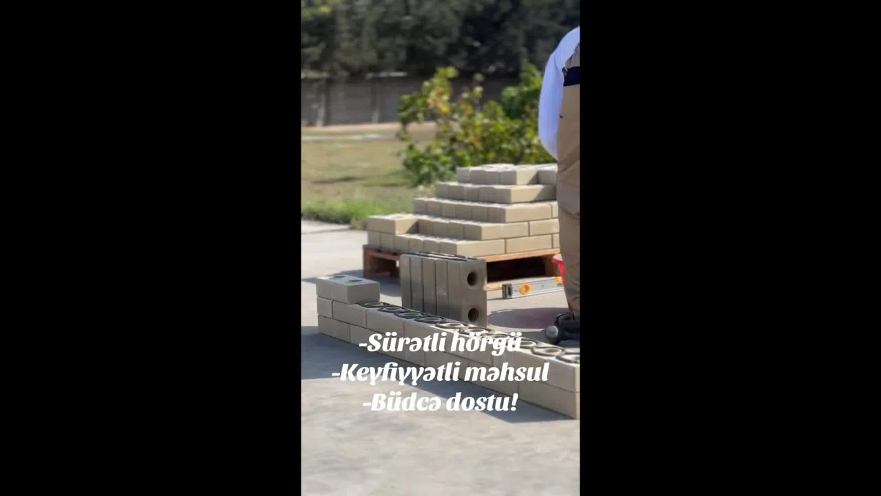 Geobrik kərpiclər, yüksək möhkəmlikli tikinti materialı — şəkil 8