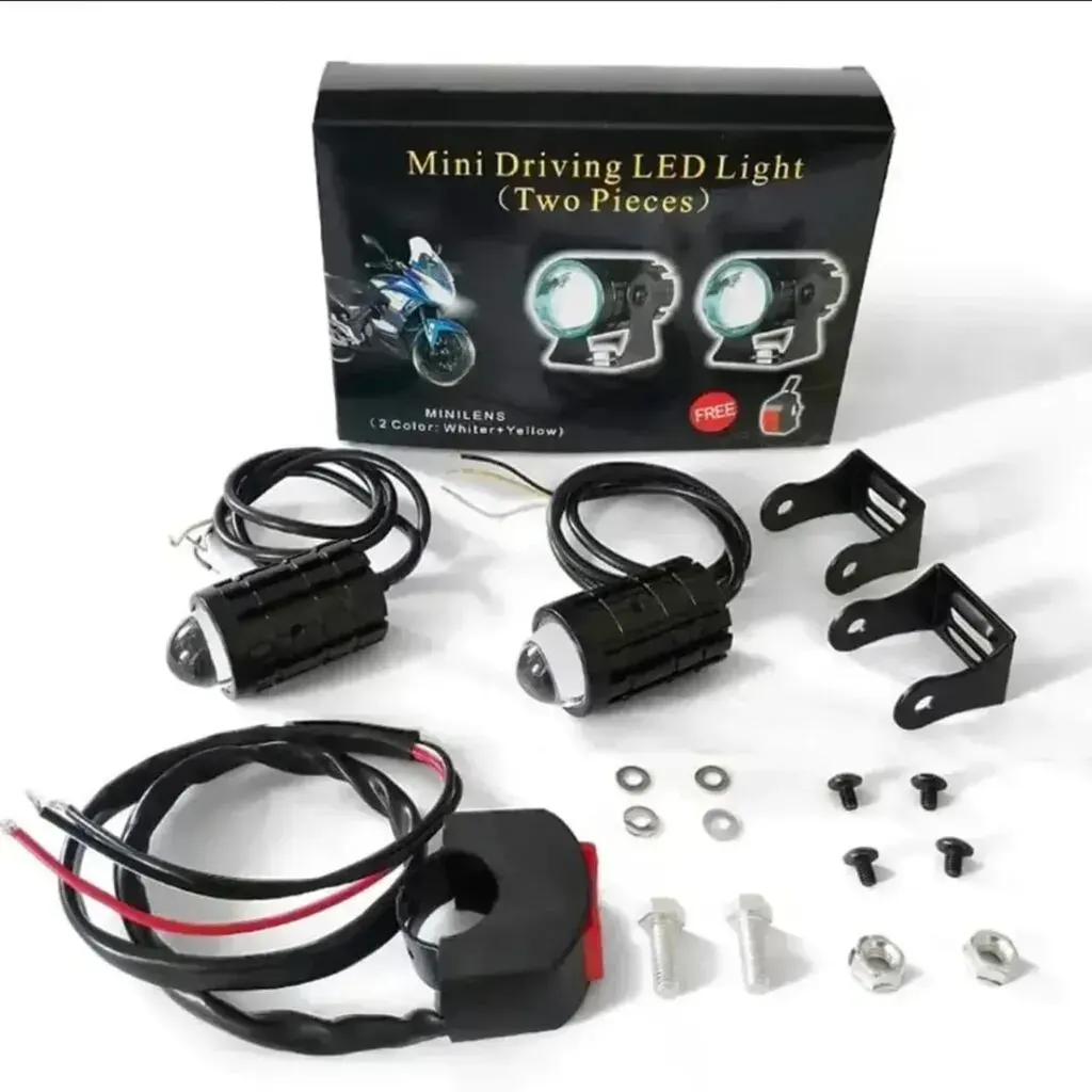 Mini LED Lighting Kit for Motorcycles (White/Yellow) - Tenderyard