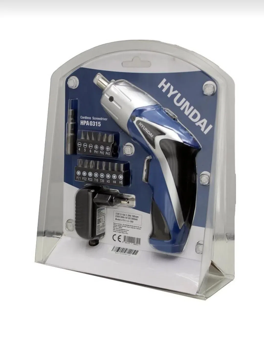 Hyundai HPA0315 Lithium-ion Cordless Screwdriver
