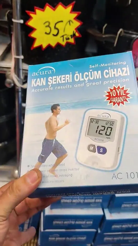 Qlükometr qan şəkəri ölçən tibbi diaqnostika cihazı — şəkil 7