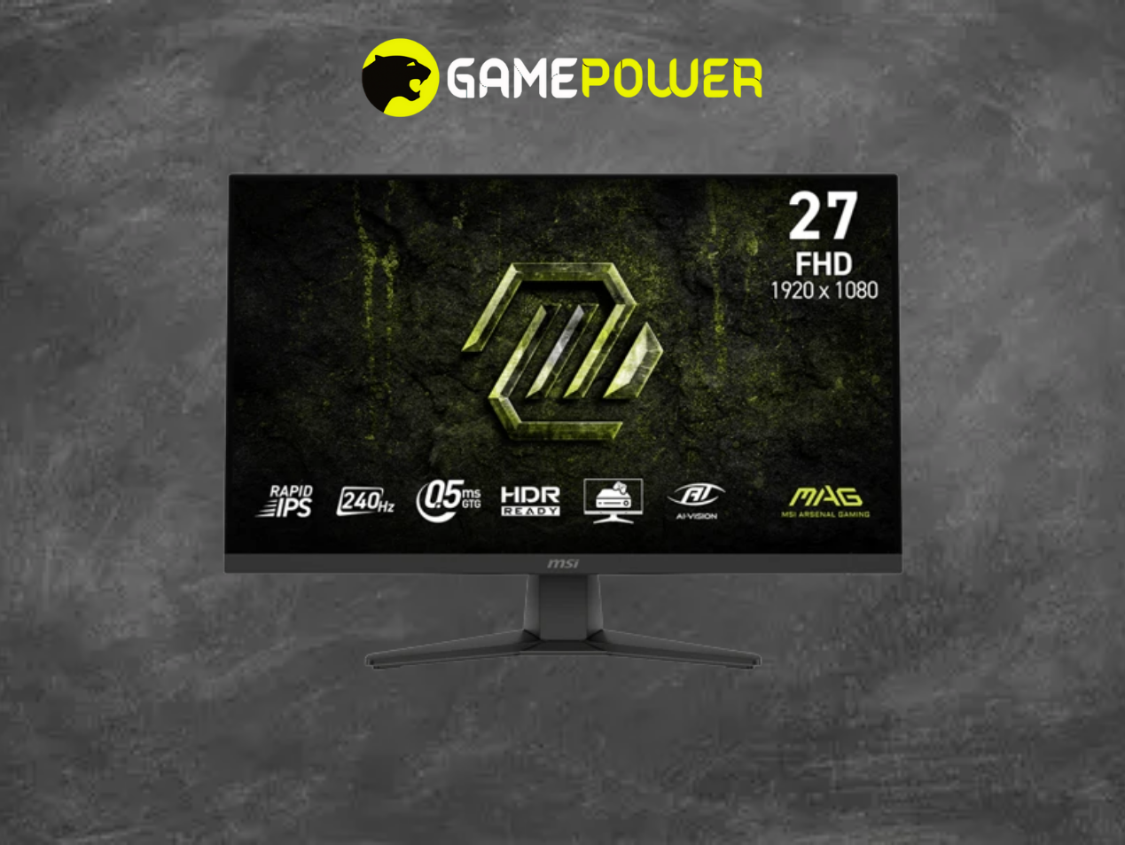 MSI MAG 272F, 27 düym, 240Hz, Rapid IPS monitor — şəkil 1