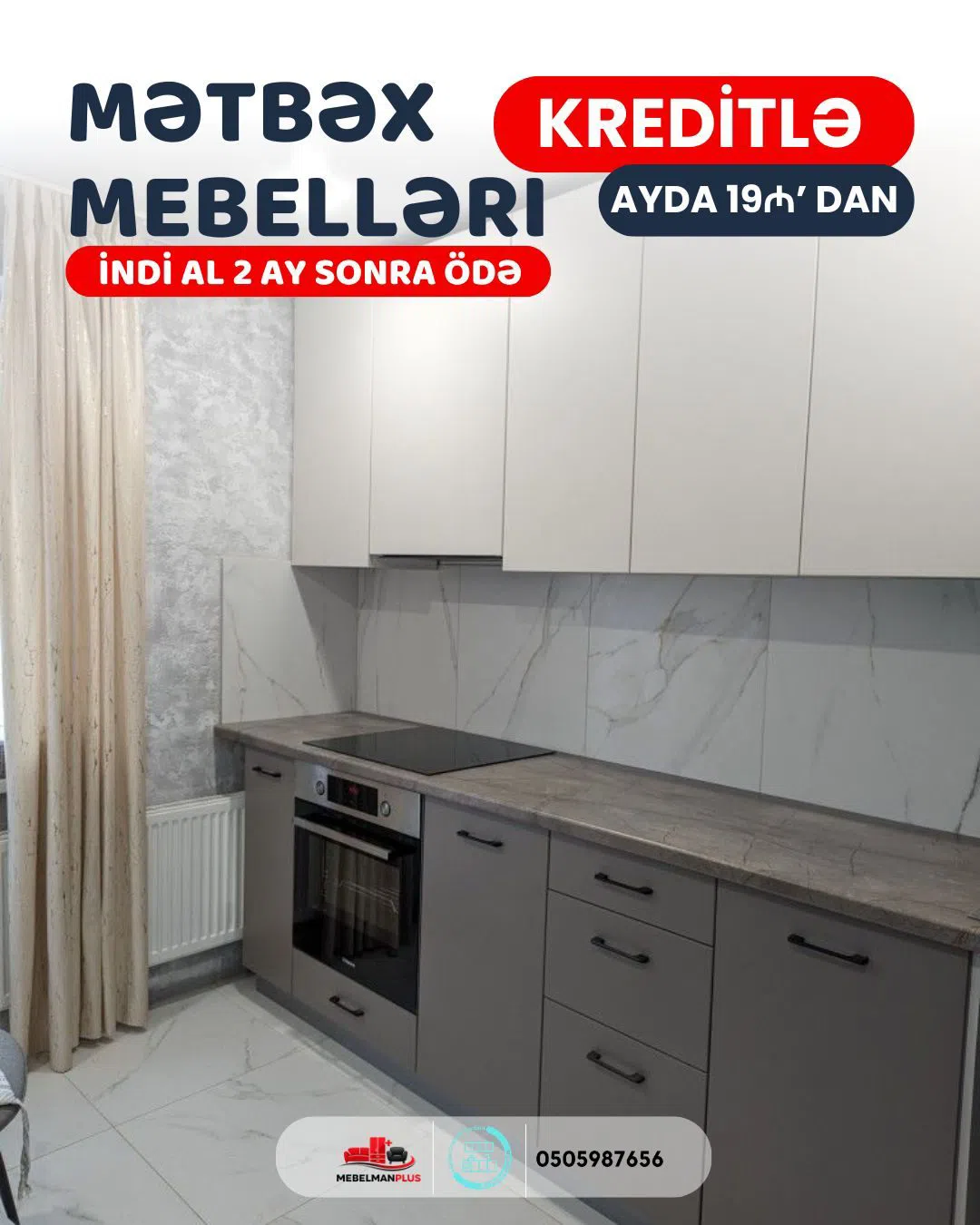 Mətbəx mebel dəsti Qarışıq rəng