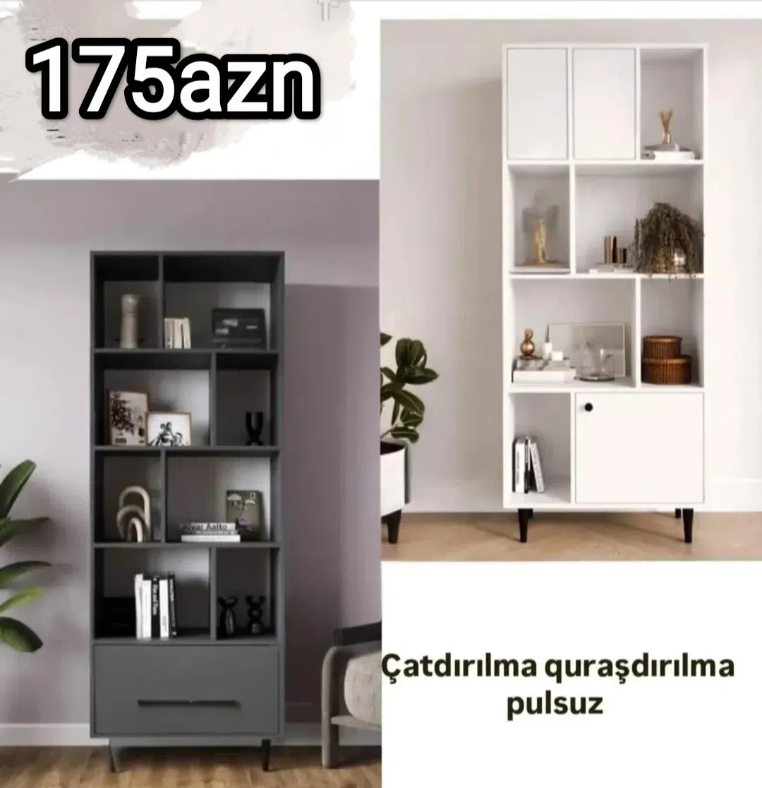 Office cabinet, Bookcase, Mixed color - Tenderyard
