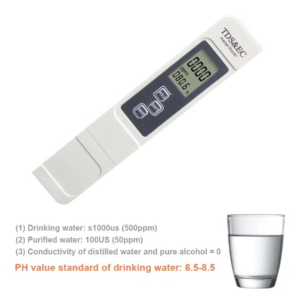 Digital TDS & EC Meter Tester Thermometer Pen — şəkil 13
