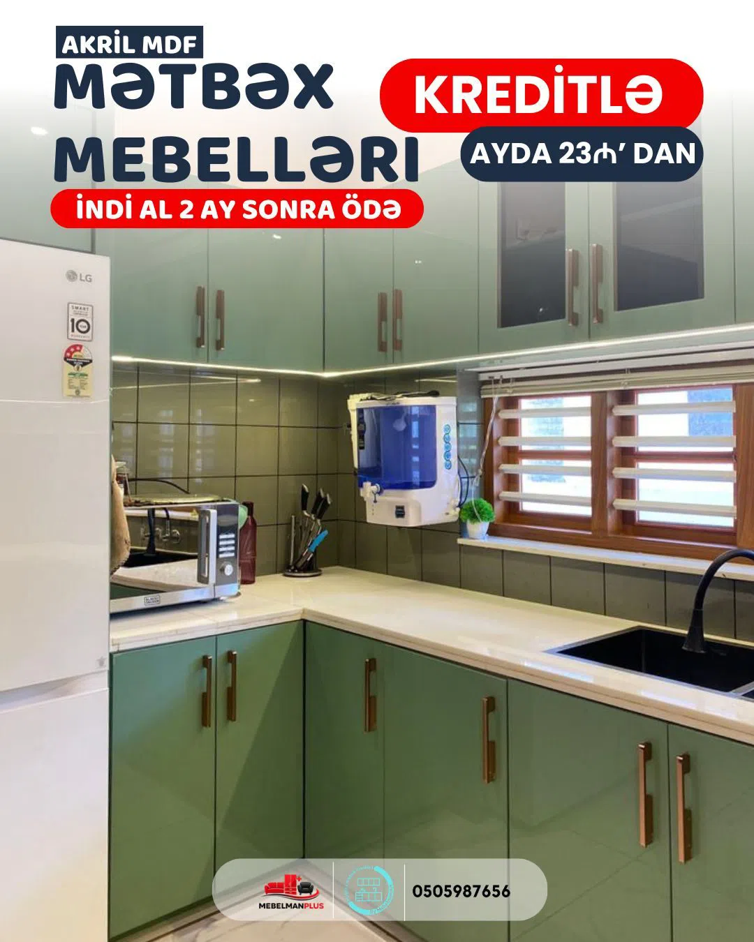 Mətbəx mebel dəsti Qarışıq rəng — şəkil 12