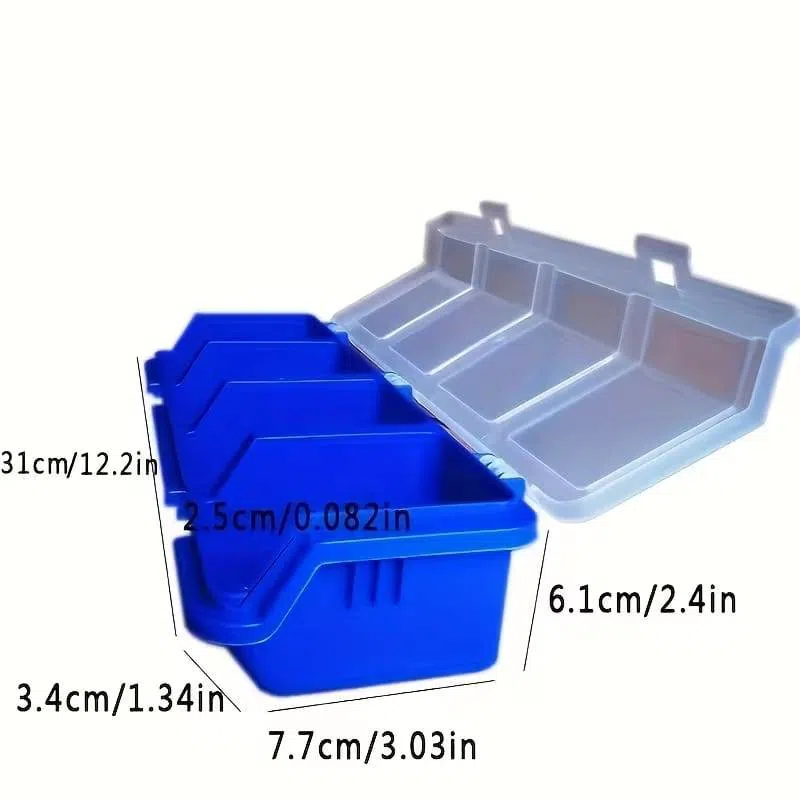 4 Bölməli Plastik Saxlama Qutusu