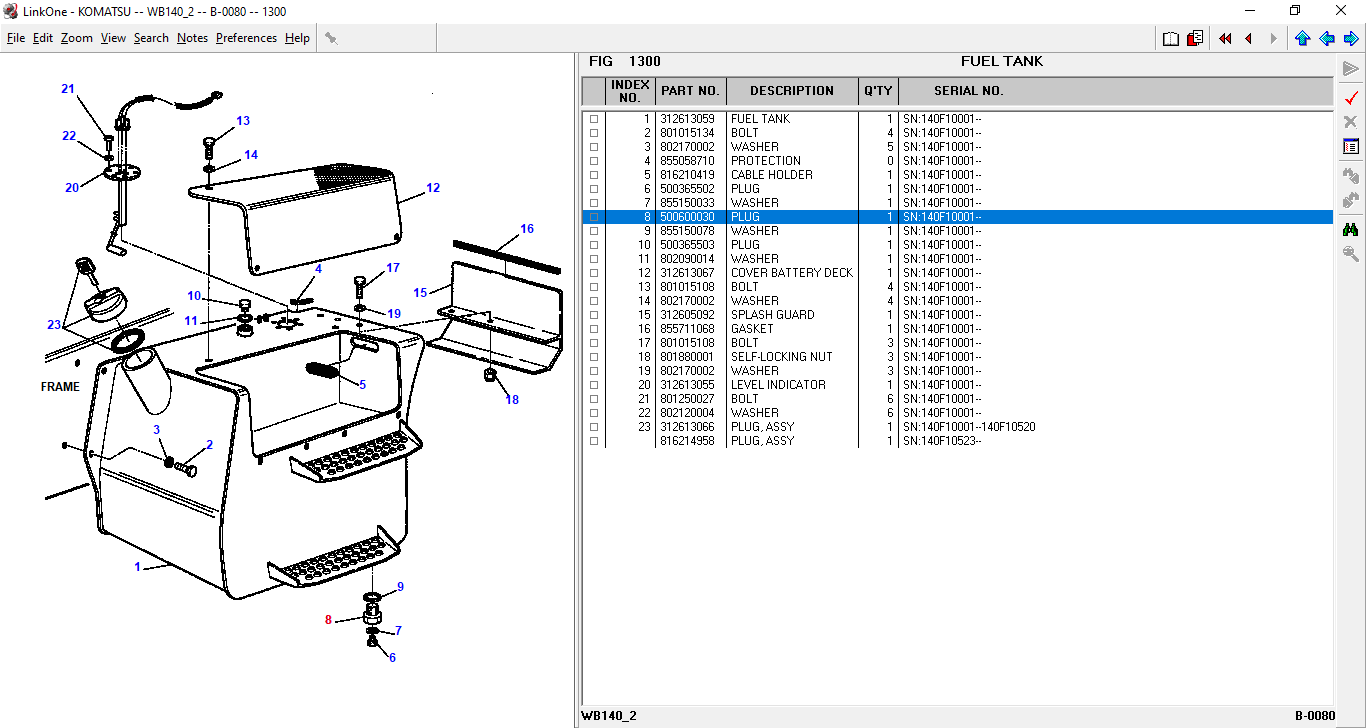"Komatsu LinkOne" proqramı — şəkil 4