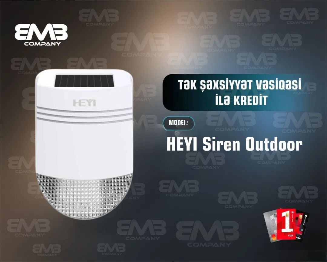 Heyi Siren Outdoor Günəş Panelli Siqnalizasiya Sireni
