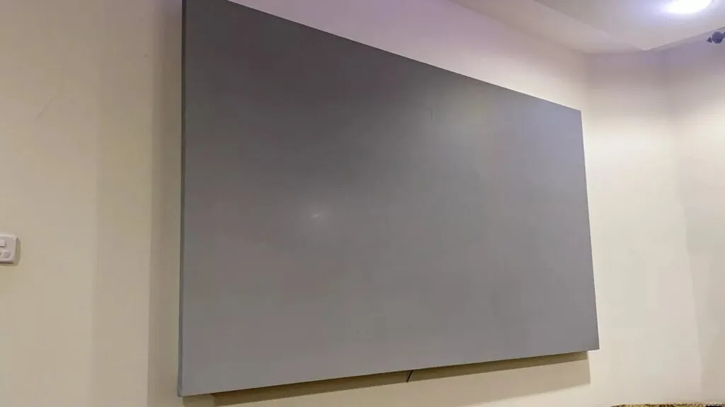 Ev kinoteatrı üçün proyektor pərdəsi - 220x150, Boz — şəkil 3