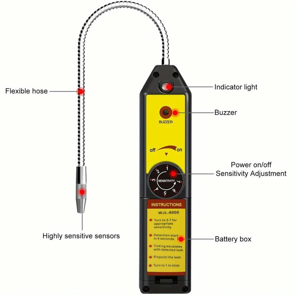 Freon qaz sızması yoxlayan elektron detektor cihazı — şəkil 7