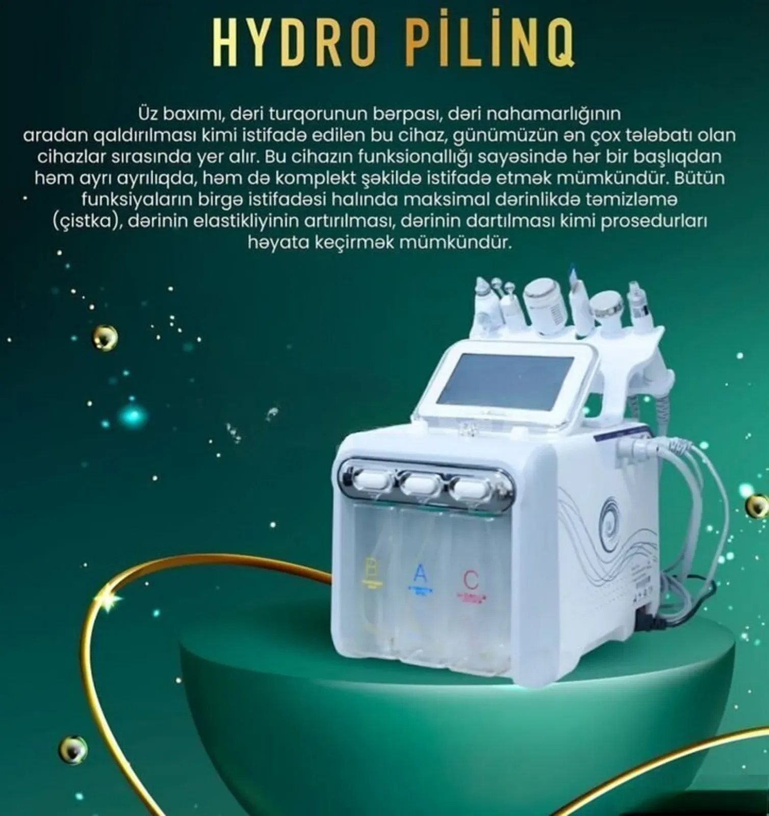 Hydro Piling Üz Baxımı Cihazı — şəkil 1