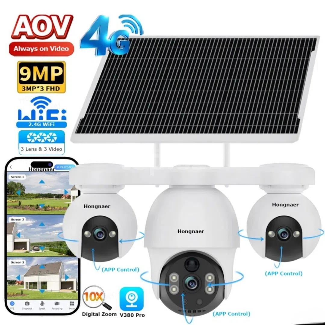4G Sim kartlı Solar 360°FHD Kamera - Tenderyard
