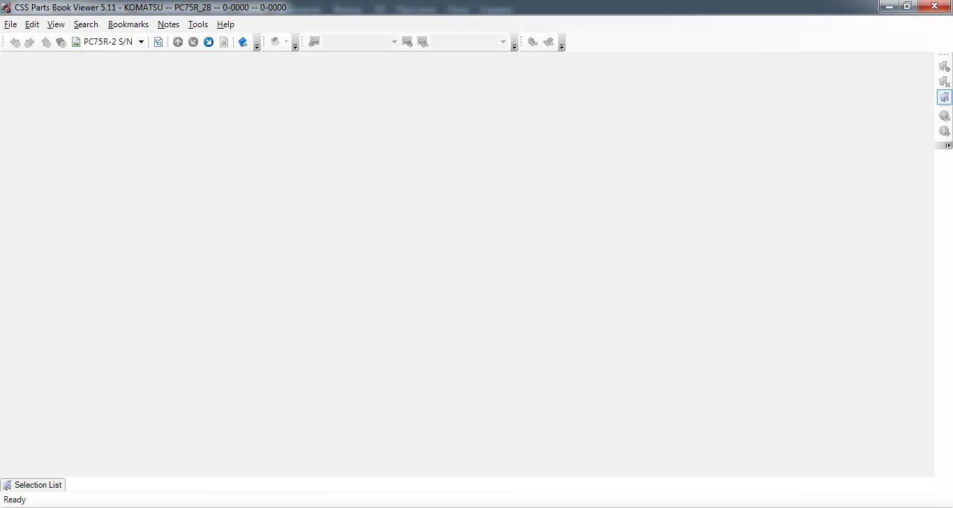"KOMATSU Europe CSS Parts Book Viewer 5.11" proqramı — şəkil 2