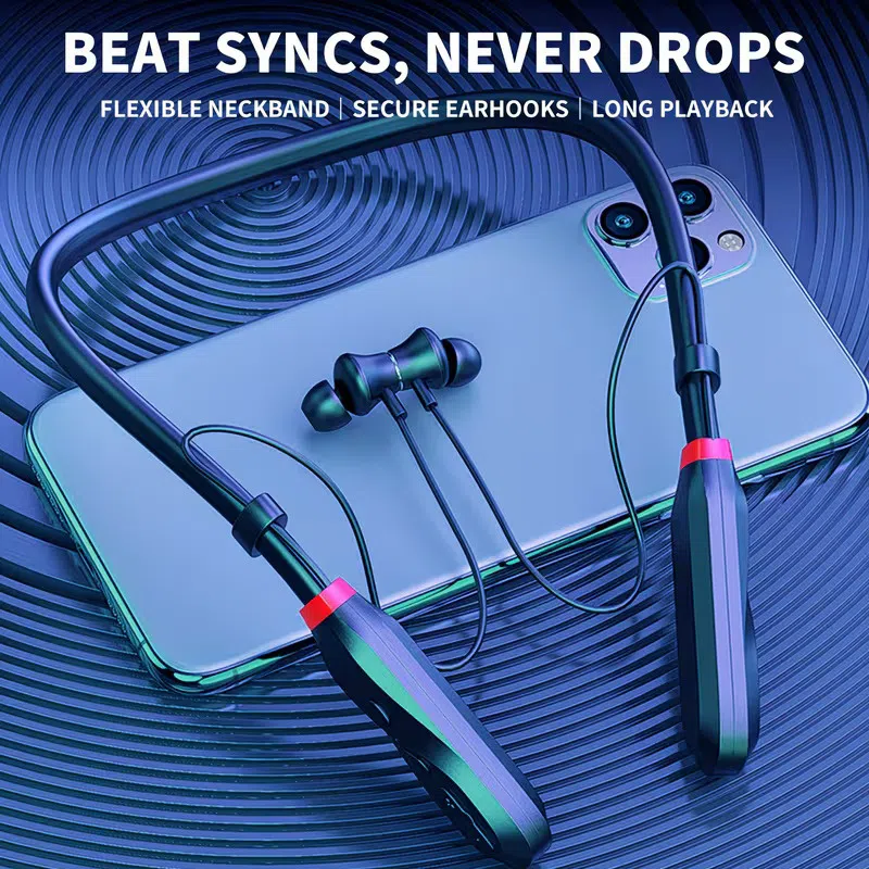 Sport Bluetooth Daxili Mikrofonlu Simsiz Qulaqcıq — şəkil 6