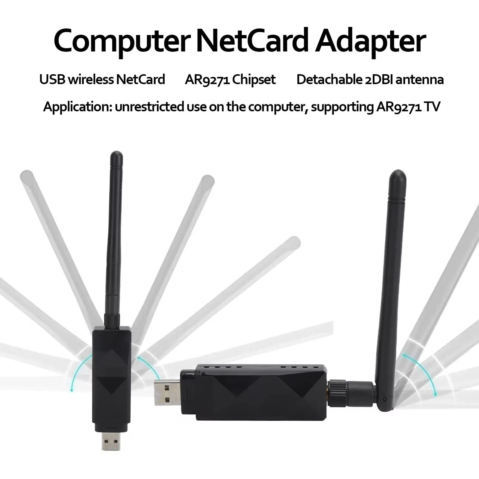 Atheros AR9271 with 2DB Antenna USB WiFi Adapter — şəkil 7