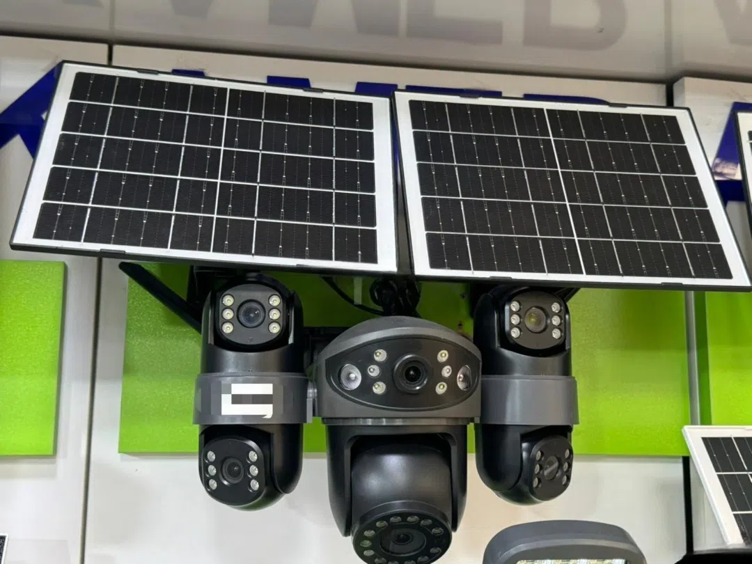 4G Solar PTZ 4 kameralı 12MP/4K təhlükəsizlik sistemi