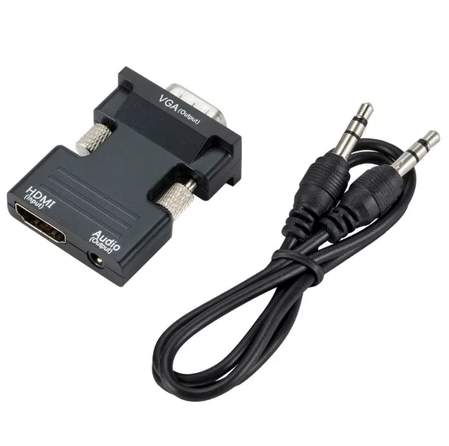 HDMI-compatible Female to VGA Male Converter Adapter — şəkil 3