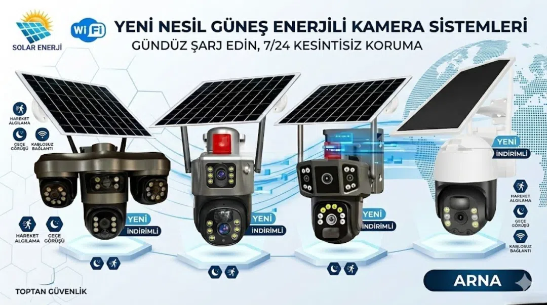 Multivision 4G Solar PTZ 360° Kamera, 12MP 4K