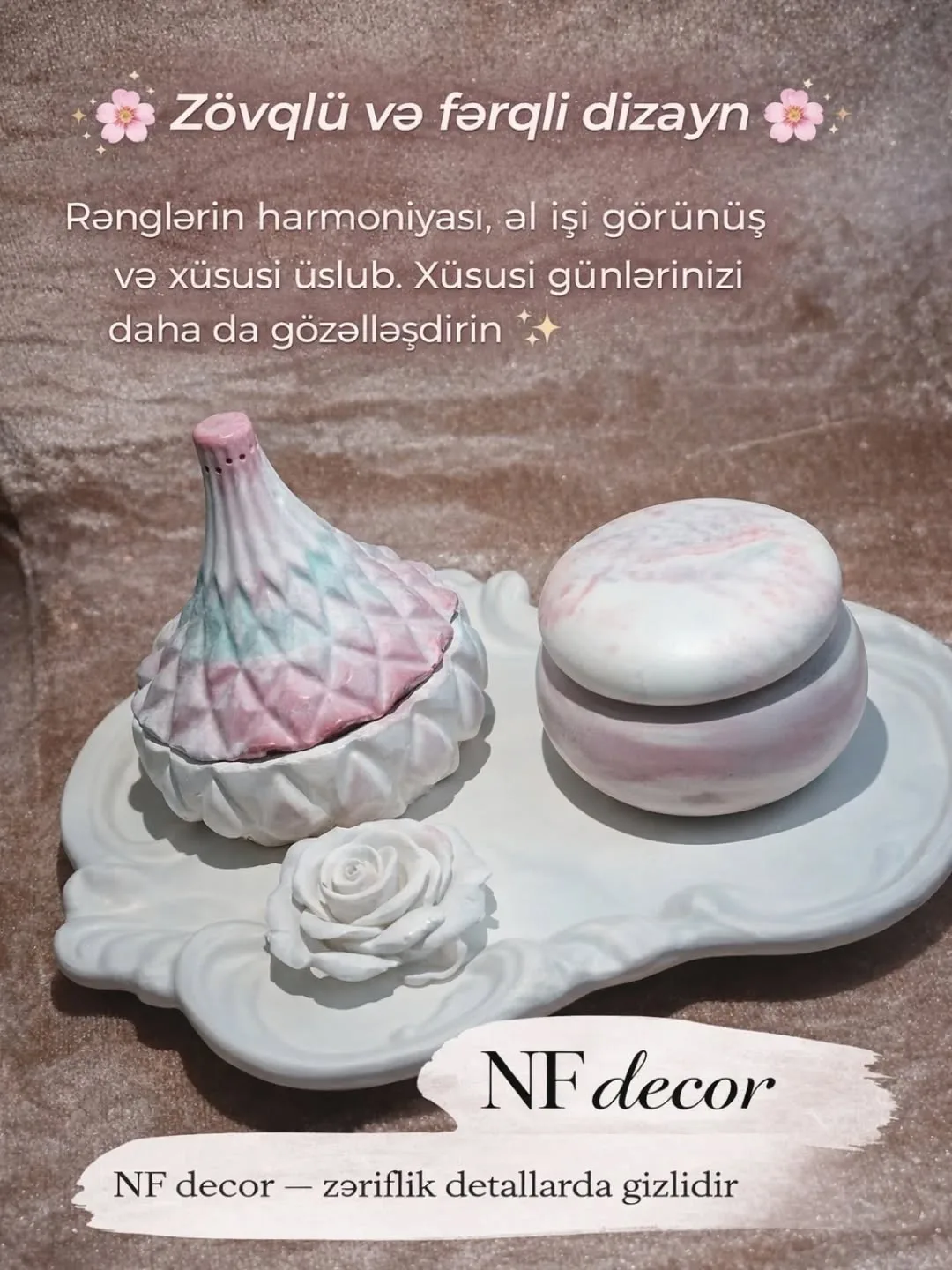 Dekorativ bəzək qutuları dəsti — şəkil 4