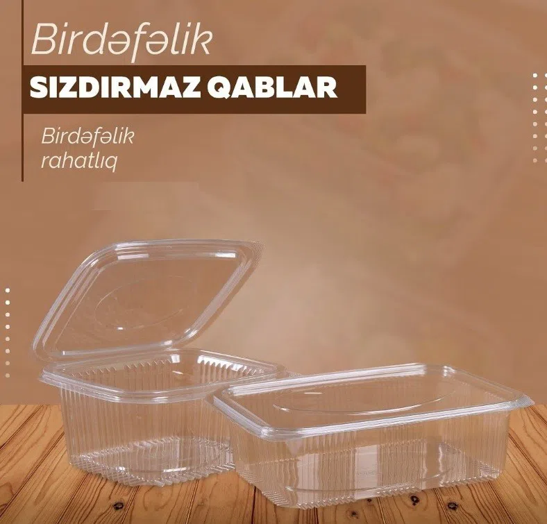 Sızdırmaz plastik qablar