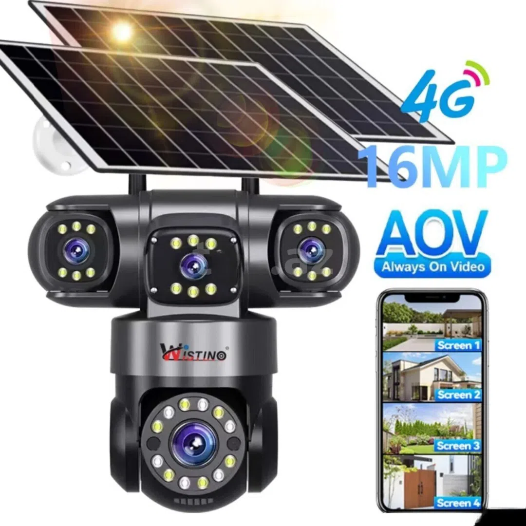 4G Sim kartlı Solar 360°FHD Kamera