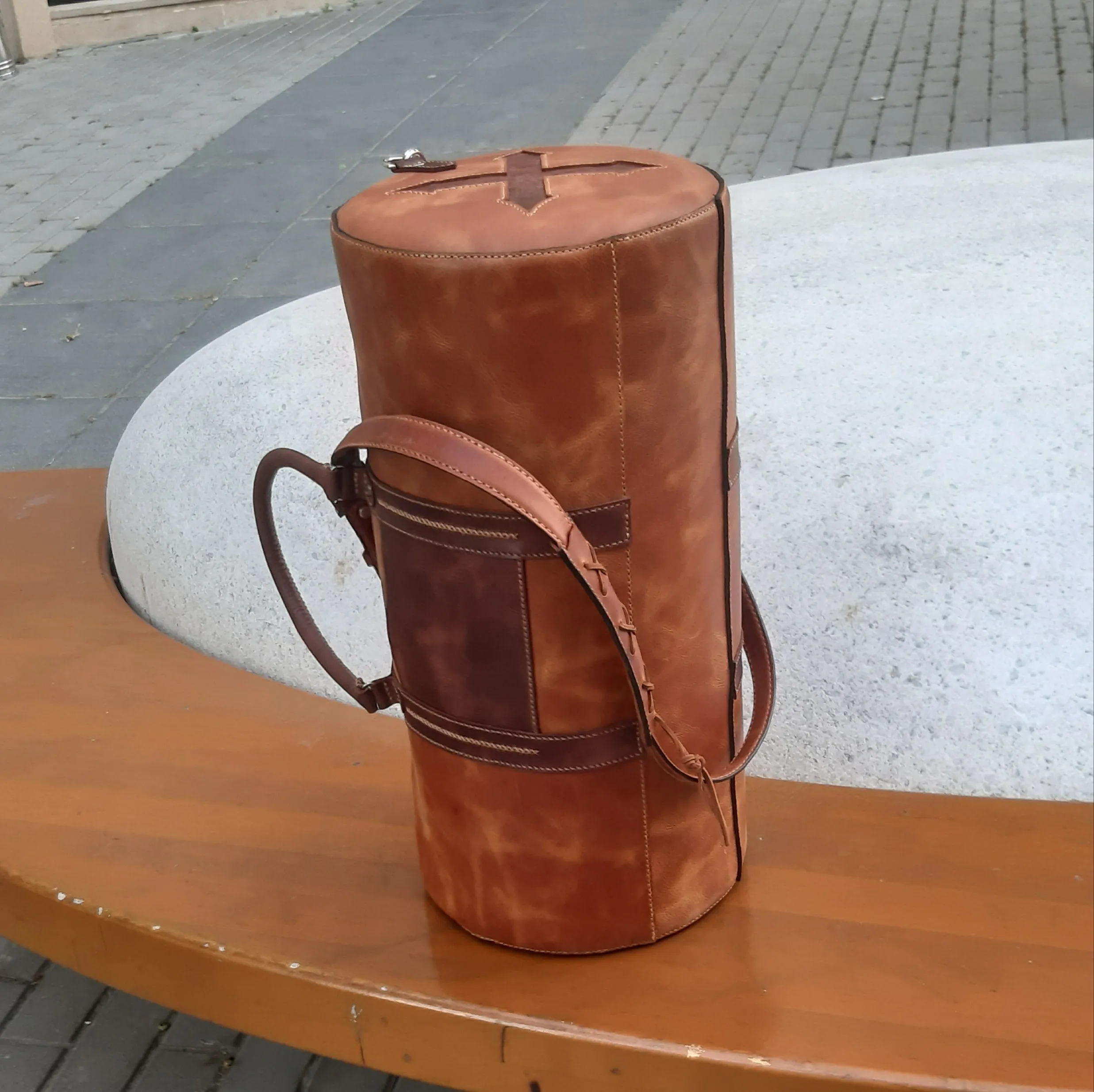 Uniseks çantası, Qəhvəyi rəng — şəkil 4
